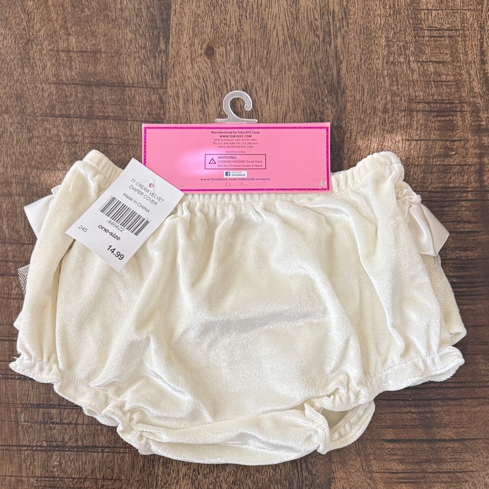 Cream Ruffle Baby Bloomers - Picture 3 of 5